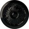 Ekena Millwork Vienna Ceiling Medallion (Fits Canopies up to 3 1/4"), Hand-Painted Black Pearl, 16 7/8"OD x 5/8"P CM17VIBPS - alternate 1